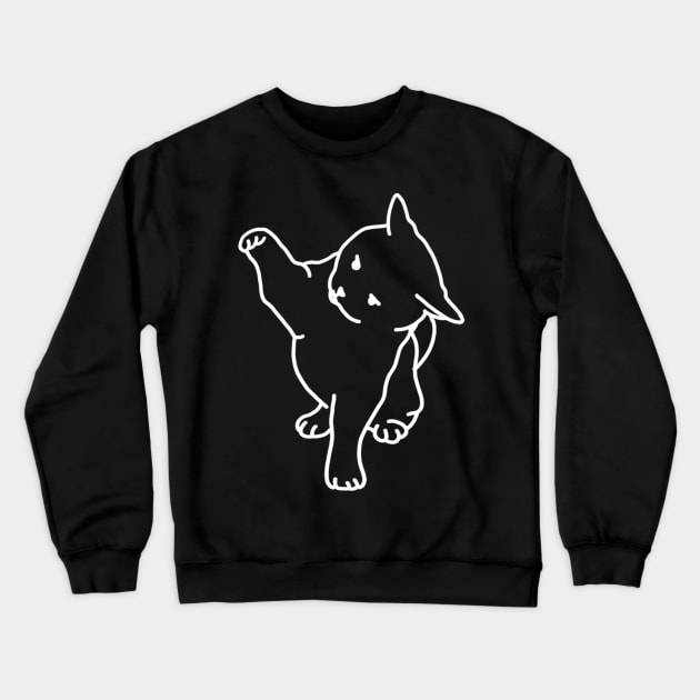 Playful kitty cat Crewneck Sweatshirt by RavenRarities